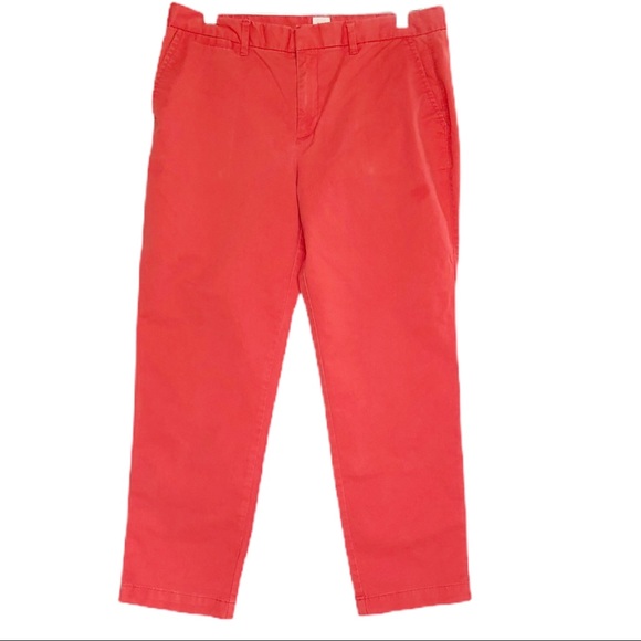 GAP Crop Red Pants Size 8 - Picture 2 of 8
